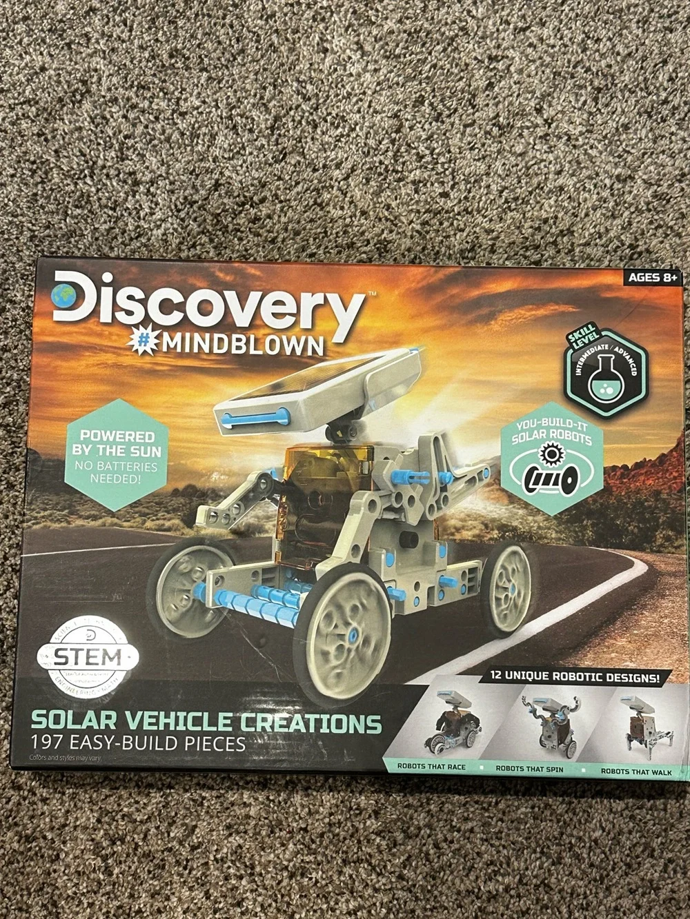 DISCOVERY #Mindblown Solar 12 Vehicle Creations 197-Piece STEM Robotics NEW!